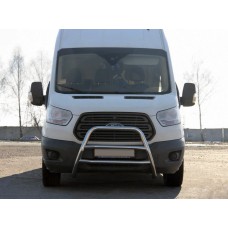 Кенгурятник WT022 (нерж.) для Ford Transit 2014- рр