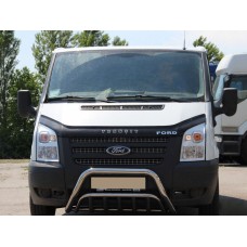 Кенгурятник WT002 (2006-2014, нерж.) для Ford Transit рр