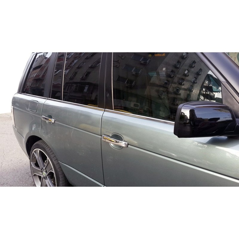 Окантовка стекол (6 шт, нерж) для Range Rover III L322 2002-2012 рр