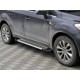 Боковые пороги Allmond Grey (2 шт, алюм.) для Ford Kuga 2008-2013 гг