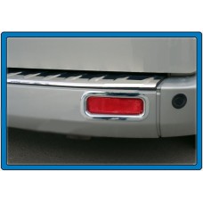 Окантовка задніх рефлекторів (2 шт, нерж.) Carmos - Турецька сталь для Ford Custom 2013-2022 рр