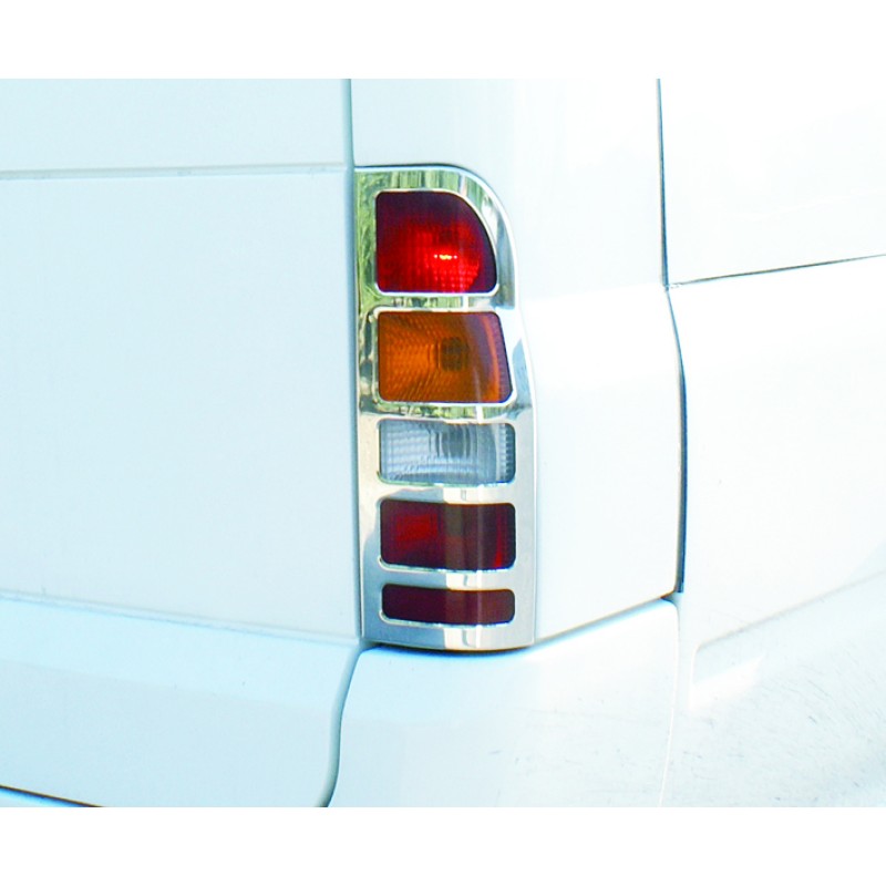 Накладки на стопи (2 шт., нерж) Carmos - Турецька сталь для Ford Transit 2000-2014 рр