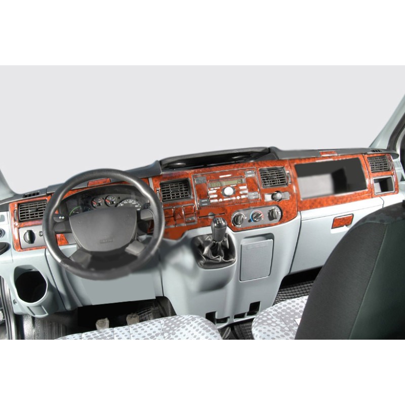 Накладки на панель (2006-2025) Дерево для Ford Transit