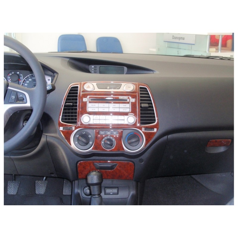 Накладки на панель Дерево для Hyundai I-20 2008-2012 рр
