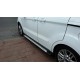 Боковые пороги DOT-Line (2 шт., алюм.) Макси база для Ford Connect 2014-2021 гг