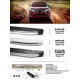 Боковые пороги Blackline (2 шт., алюминий) для Toyota Hilux 2015- гг