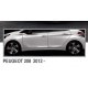 Молдинг дверной (4 шт, нерж) для Peugeot 208 2012-2019 гг