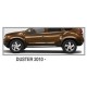 Молдинг дверний (4 шт., нерж.) OmsaLine - Італійська нержавійка для Dacia Duster 2008-2018 рр