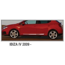 Молдинг дверної OmsaLine (4 шт., нерж.) для Seat Ibiza 2010-2017 рр