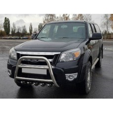 Кенгурятник QT008 (нерж) для Ford Ranger 2007-2011 рр