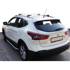 Бокові пороги Tayga (2 шт., Алюміній) для Nissan Qashqai 2014-2021 рр