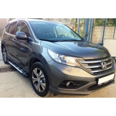 Бокові пороги Sunrise (2 шт., алюміній) для Honda CRV 2017-2022 рр