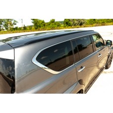 Інтегровані рейлінги чорні (Алюміній) для Nissan Armada 2016-2024 рр