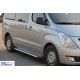Бокові пороги Tayga V2 (2 шт., алюм.) для Hyundai H300, H1, Starex 2008-2020 рр