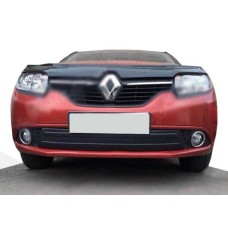 Зимова нижня накладка на решітку (2013-2015) Глянцева для Renault Logan II рр