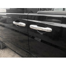 Накладки на ручки (нерж) 3 штуки, Carmos - Турецька сталь для Mercedes Vito W639 2004-2014 рр