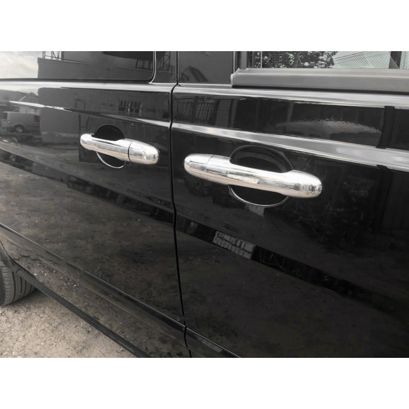 Накладки на ручки (нерж) 3 штуки, Carmos - Турецька сталь для Mercedes Vito W639 2004-2014 рр