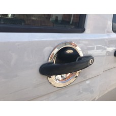 Накладки під ручки (нерж) Carmos - Турецька сталь, 3 шт для Volkswagen T5 Caravelle 2004-2010 рр