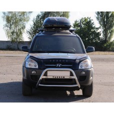 Кенгурятник WT025 (нерж.) для Hyundai Tucson JM 2004- рр