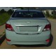 Кромка багажника (нерж.) Carmos - турецька сталь для Hyundai Accent 2011-2017 рр