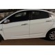 Нижні молдинги стекол (6 шт., нерж) OmsaLine - Італійська нержавійка для Hyundai Accent 2011-2017 рр