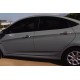 Накладки на ручки (4 шт, нерж) OmsaLine - Італійська нержавійка для Hyundai Accent 2011-2017 рр