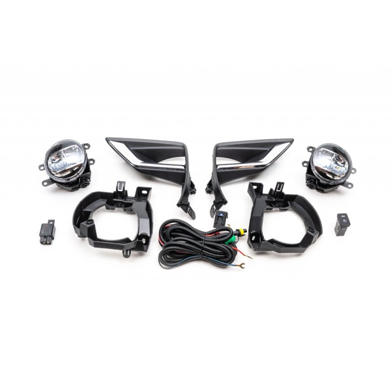 Противотуманки LED с кронтшейнами (2 шт, 2017-2025) для Toyota Land Cruiser Prado 150