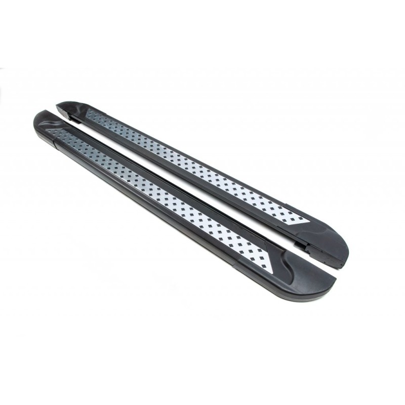 Бокові пороги New Vision Black (2 шт., алюміній) для Range Rover II P38A 1997-2002 рр
