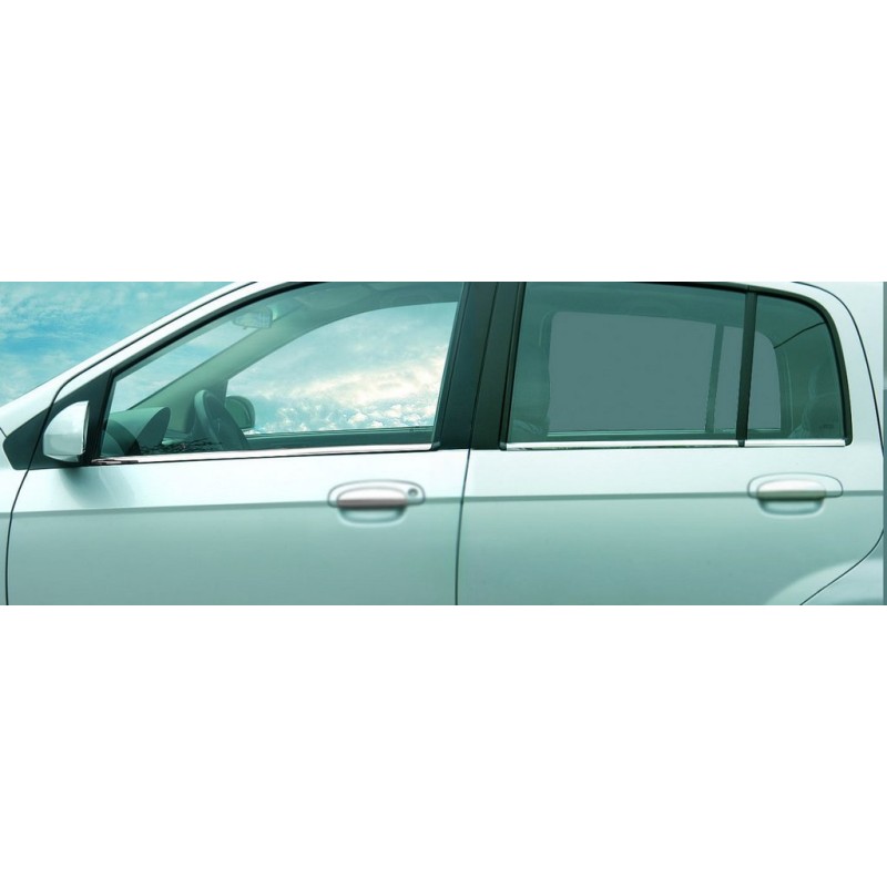Зовнішня окантовка стекол (6 шт, нерж.) Carmos - Турецька сталь для Hyundai Getz