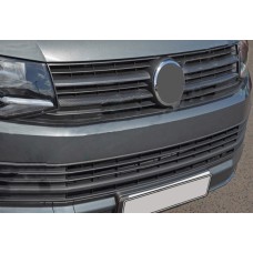 Накладки на решітку нижня 2015-2019 (2 шт, карбон) для Volkswagen T6