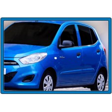 Окантовка вікон (8 шт, нерж.) для Hyundai I-10 2014-2017 рр