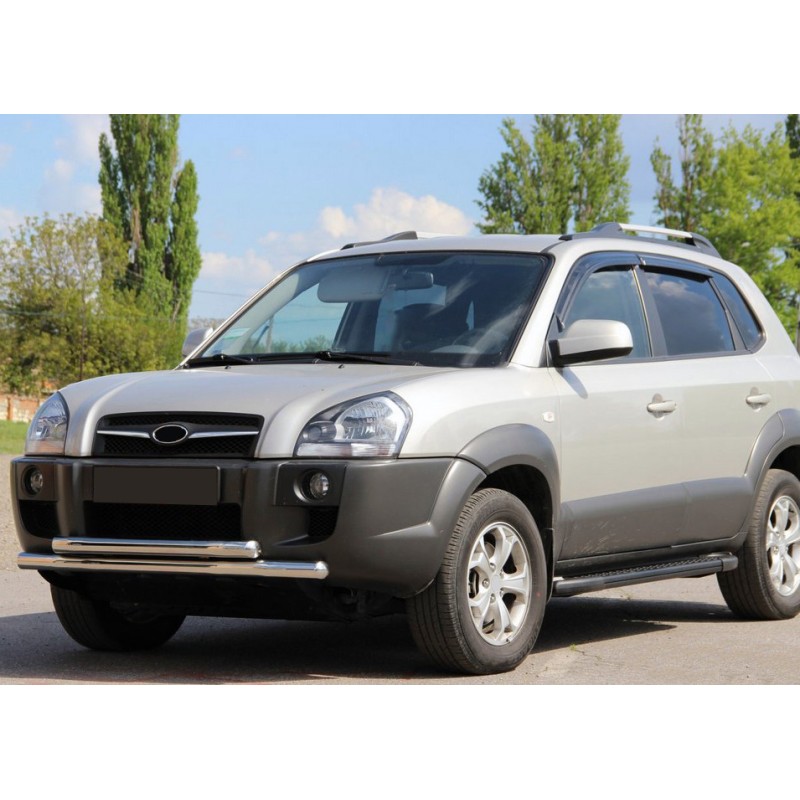 Передній захист ST014 (нерж.) для Hyundai Tucson JM 2004- рр