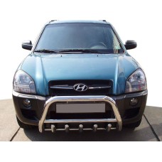 Кенгурятник WT003 (нерж.) 51 мм для Hyundai Tucson JM 2004- рр