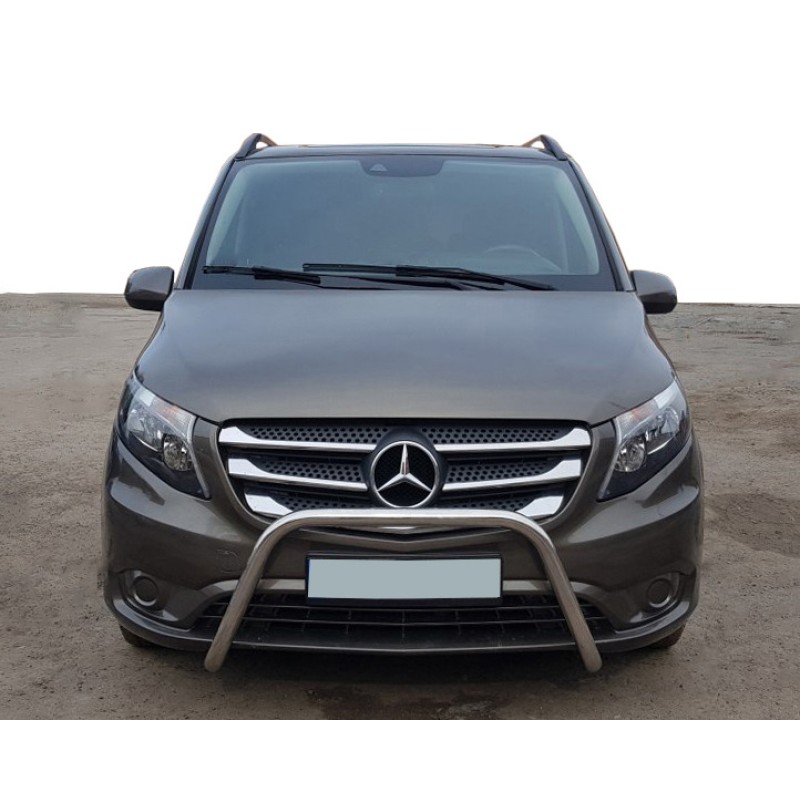 Кенгурятник WT006 (нерж.) для Mercedes Vito / V-class W447 2014- рр