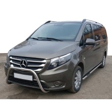 Бічні труби 2 шт., нерж.) d60, Довга база для Mercedes Vito / V-class W447 2014- рр
