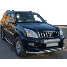 Передня дуга ST014 (нерж.) 60/42 мм для Toyota Land Cruiser Prado 120