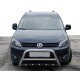 Кенгурятник WT003 (діаметр 60 мм, нерж) 60 мм для Volkswagen Caddy 2010-2015 рр