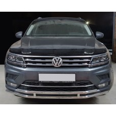 Передній захист ST016 (нерж) для Volkswagen Tiguan 2016-2023 рр