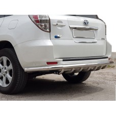 Задній захист AK005-15 (2 шт., нерж) для Toyota Rav 4 2006-2013 рр