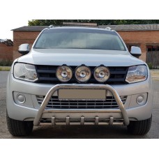 Кенгурятник WT003 (нерж) для Volkswagen Amarok 2010-2022 гг