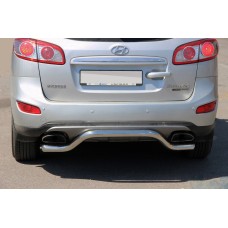 Задня дуга AK007-2 (нерж.) для Hyundai Santa Fe 2 2006-2012 рр