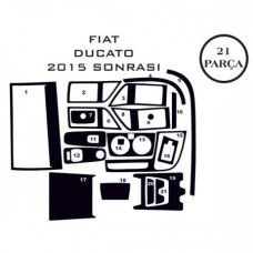 Накладки на панель (2014-2025) Алюміній для Fiat Ducato рр