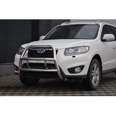 Кенгурятник WT018 (нерж.) для Hyundai Santa Fe 2 2006-2012 рр