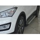 Бокові пороги Allmond Grey (2 шт., алюм.) для Hyundai Santa Fe 3 2012-2018 рр