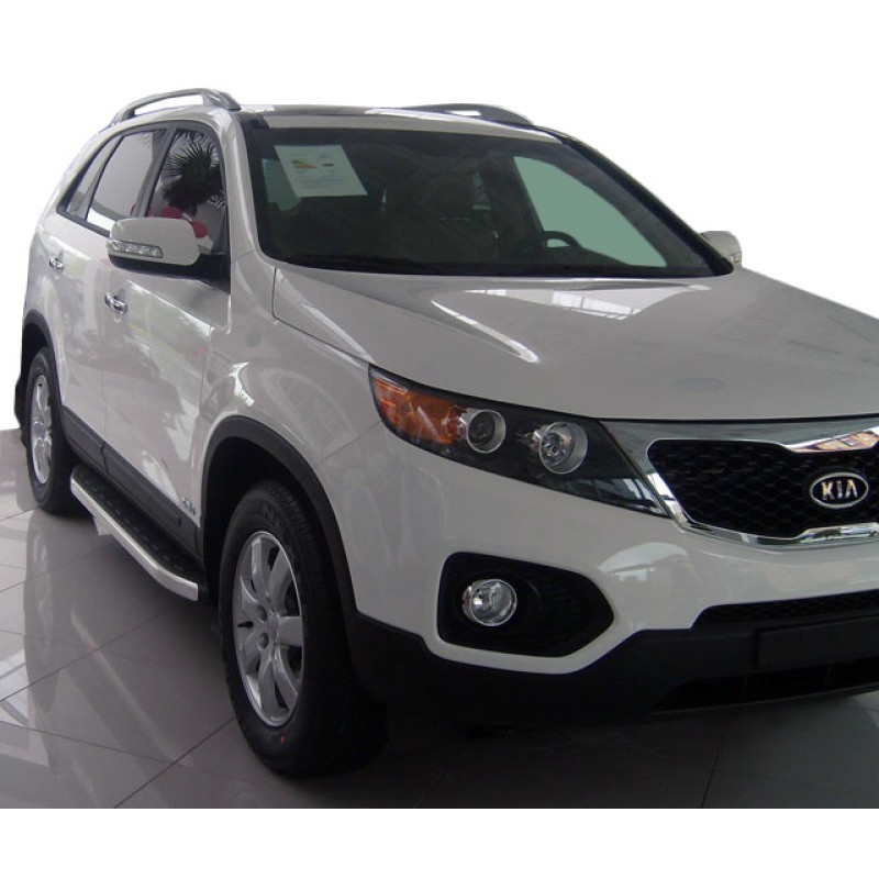 Бокові пороги Fullmond (2 шт., алюм.) 2013-2016 для Kia Sorento XM рр