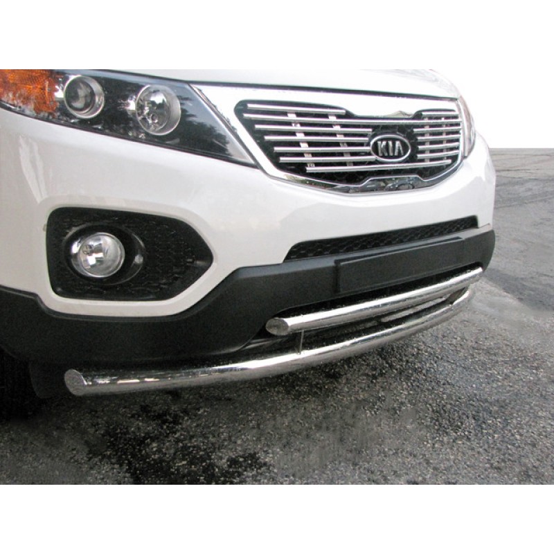 Передняя защита ST014 (нерж.) для Kia Sorento XM 2009-2014 гг