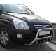 Кенгурятник WT003 (нерж.) для Kia Sportage 2004-2010 рр