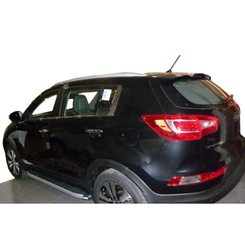 Бокові пороги Fullmond (2 шт, алюм.) для Kia Sportage 2010-2015 рр