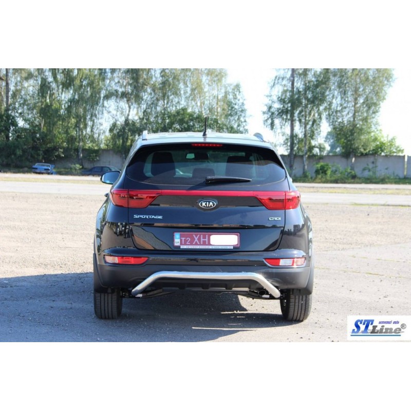 Задняя защита AK007 (нерж) для Kia Sportage 2015-2021 гг