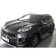 Бокові пороги Allmond Grey (2 шт., алюміній) для Kia Sportage 2015-2021 рр